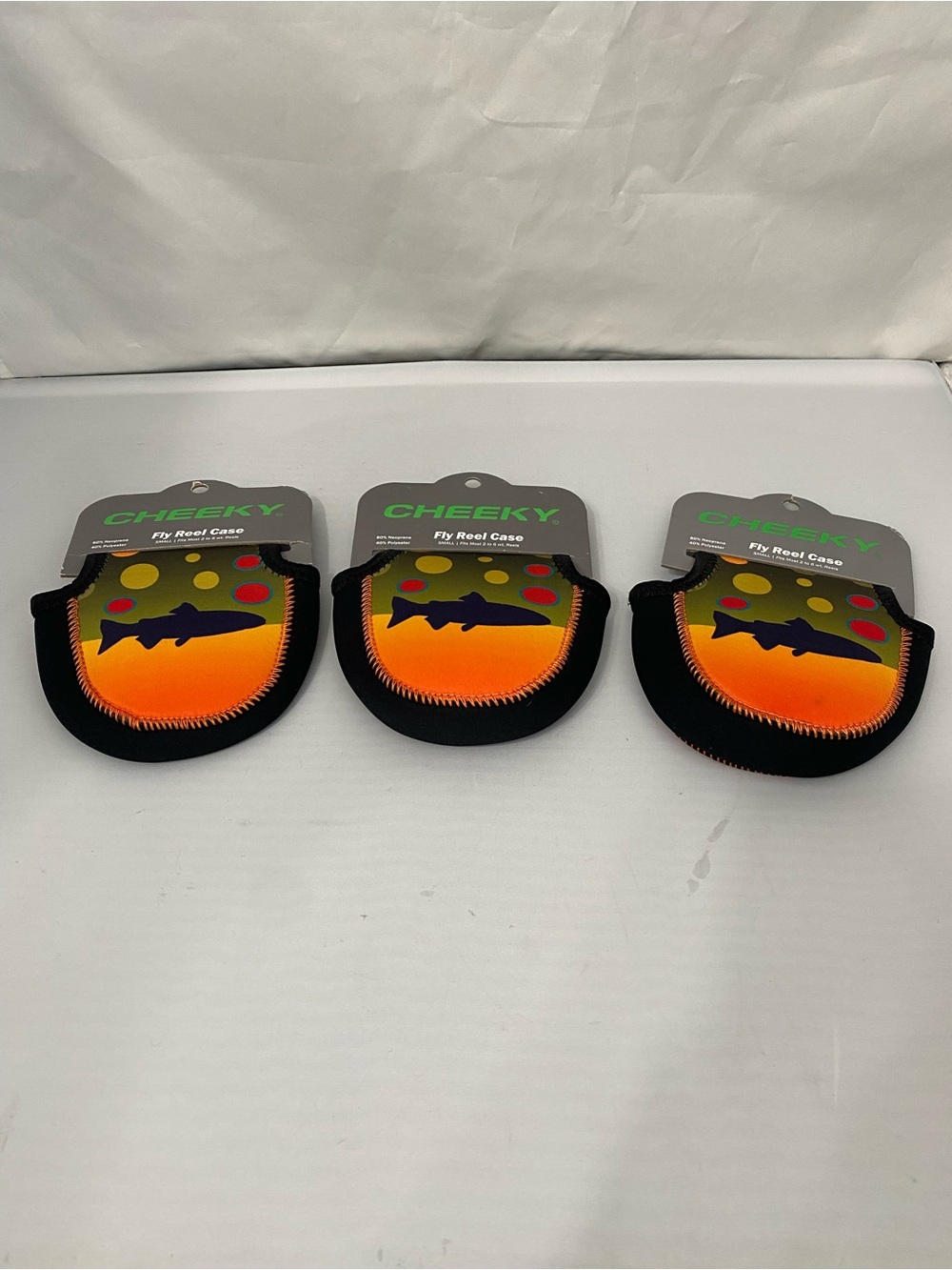 Men’s Black and Orange Neoprene Fly Reel Sleeve